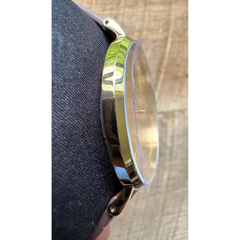 Coach Charles Gold Dial Watch‎ with a Brown Leather Strap (Model 14602433)